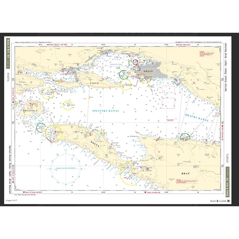Adriatic Sea 2 Båtsportkort Satz 8